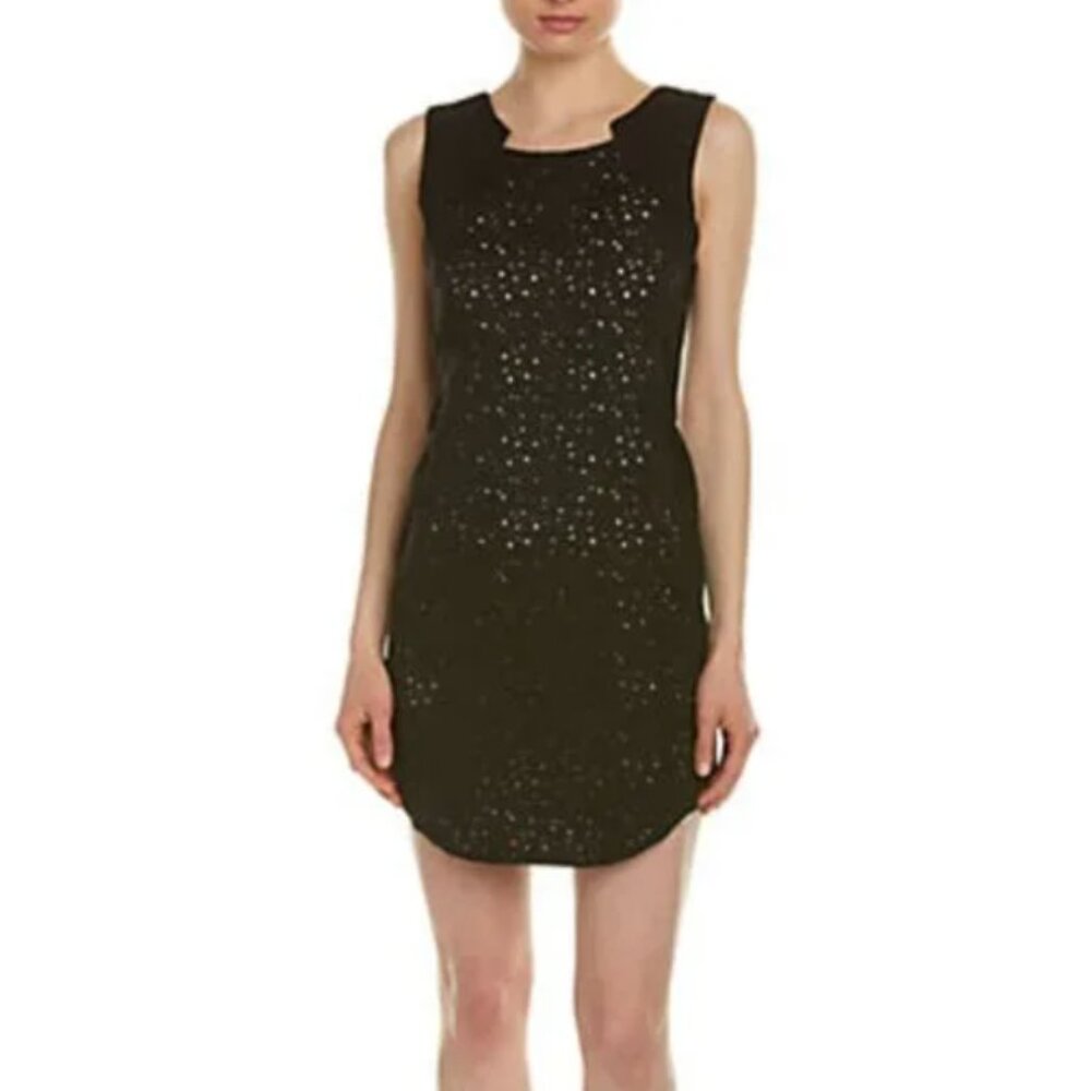 NWOT Adelyn Rae Laser Cut Sheath Black Lace Dress in Women’s Size Medium